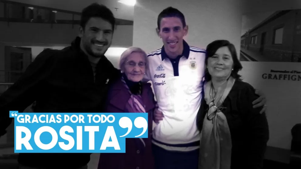 Murió Rosita, la abuela que hospedó a Di María en su casa