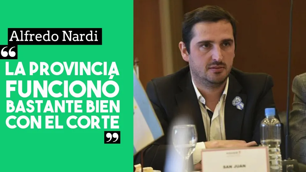 Alfredo Nardi: "La provincia funcionó bastante bien con el corte"