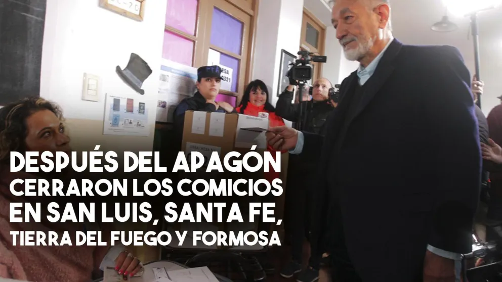 Cerró la votación en Santa Fe, Tierra del Fuego, San Luis y Formosa