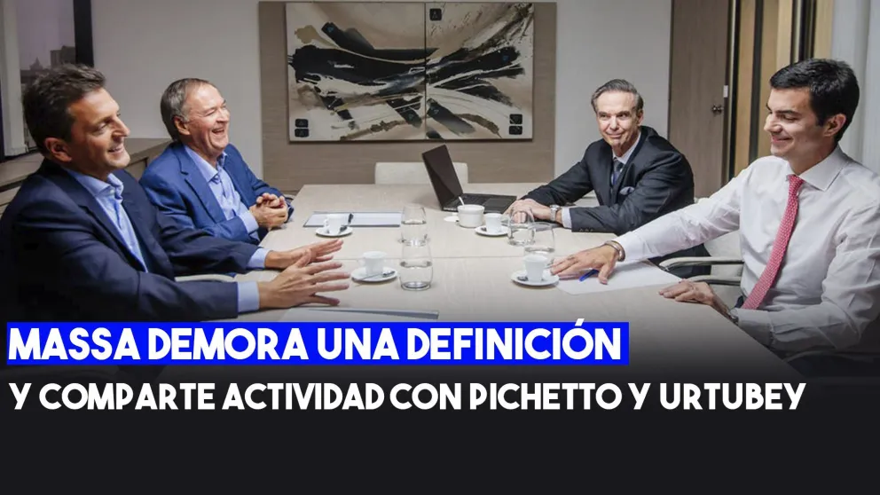 Sergio Massa participará de una actividad junto a Miguel Ángel Pichetto y Juan Manuel Urtubey