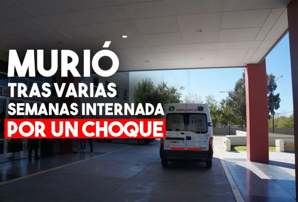 Sufrió un siniestro vial y tras varios días internada, murió
