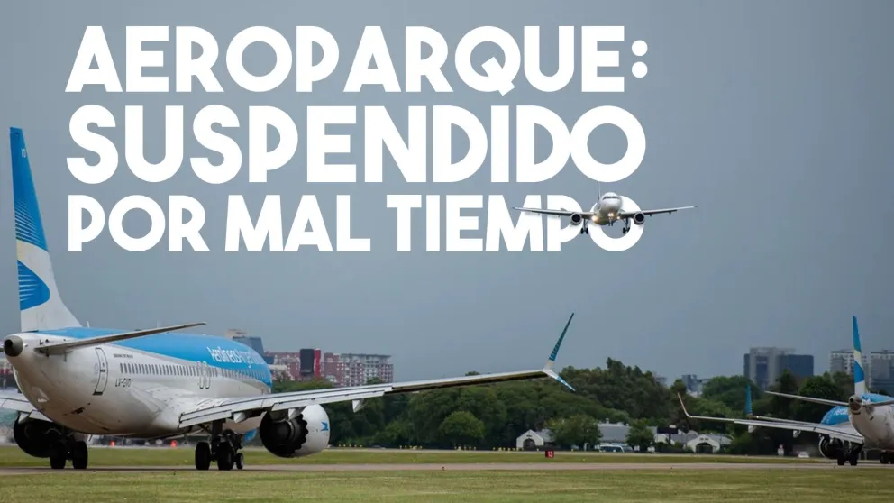 Suspenden vuelos de Aeroparque por tormentas