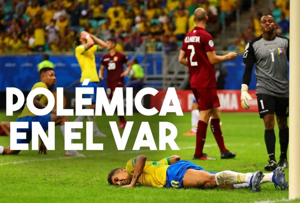 Con el VAR como protagonista, Brasil igualó con Venezuela