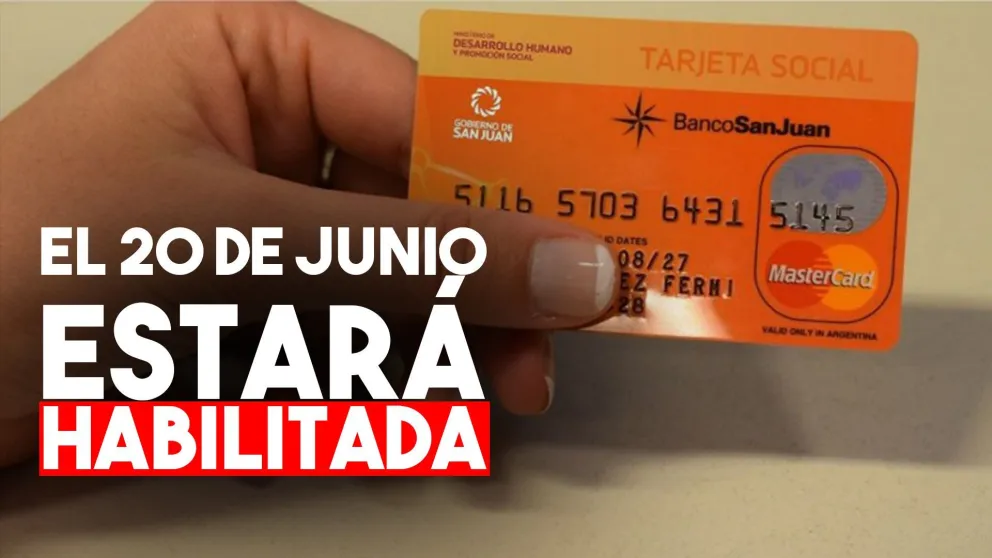 Tarjeta Social: el 20 de junio estará depositado el dinero