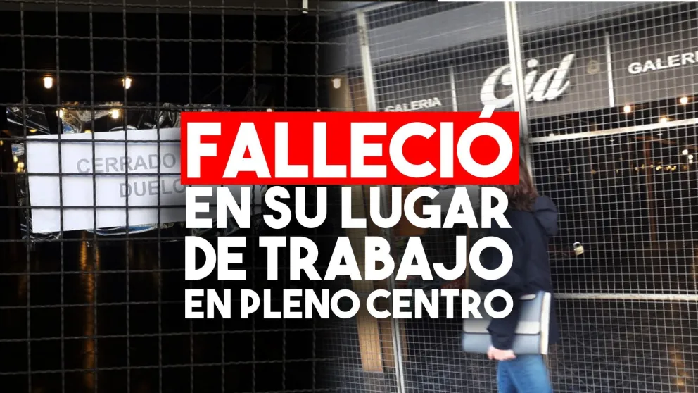 Falleció en su lugar de trabajo en pleno centro