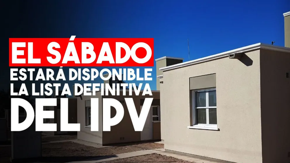 El sábado estará disponible el listado de inscriptos en el IPV