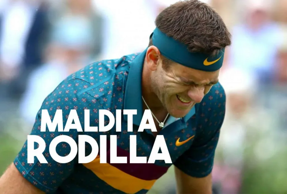 Del Potro se fracturó otra vez la rótula