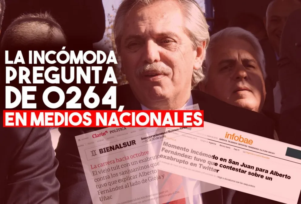 La pregunta incómoda de 0264 a Alberto Fernández tuvo repercusiones en medios nacionales