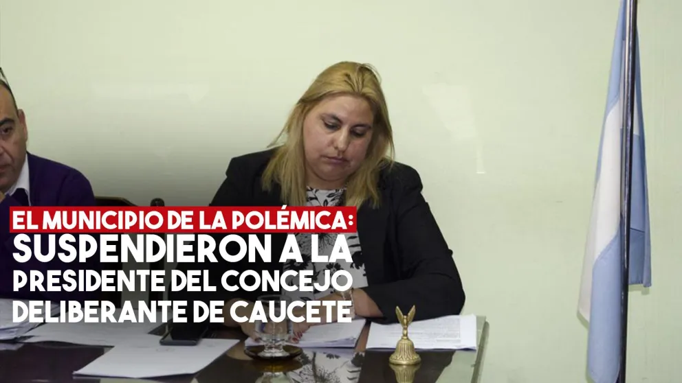 Suspendieron a la presidenta del Concejo Deliberante de Caucete