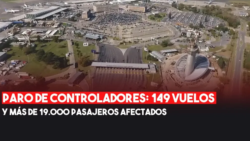 Más de 19 mil pasajeros afectados por el paro de controladores de tránsito aéreo