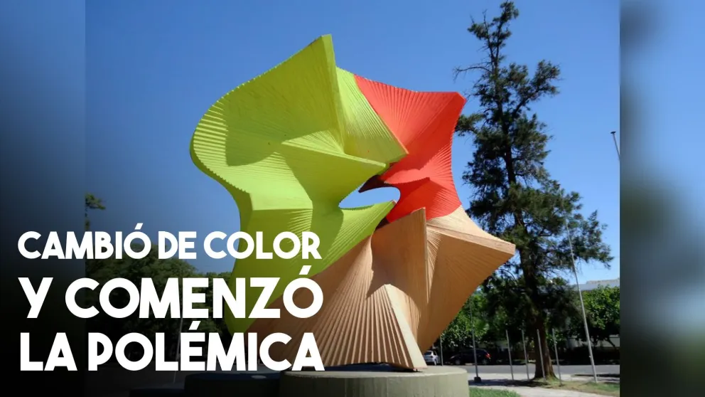 Polémica por el nuevo color del monumento al Deporte