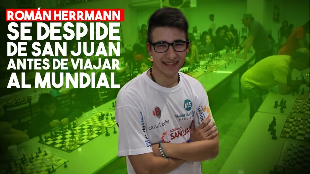 Román Herrmann se despide de San Juan con una simultánea de ajedrez