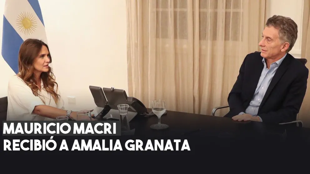 Mauricio Macri recibió a Amalia Granata en Casa Rosada