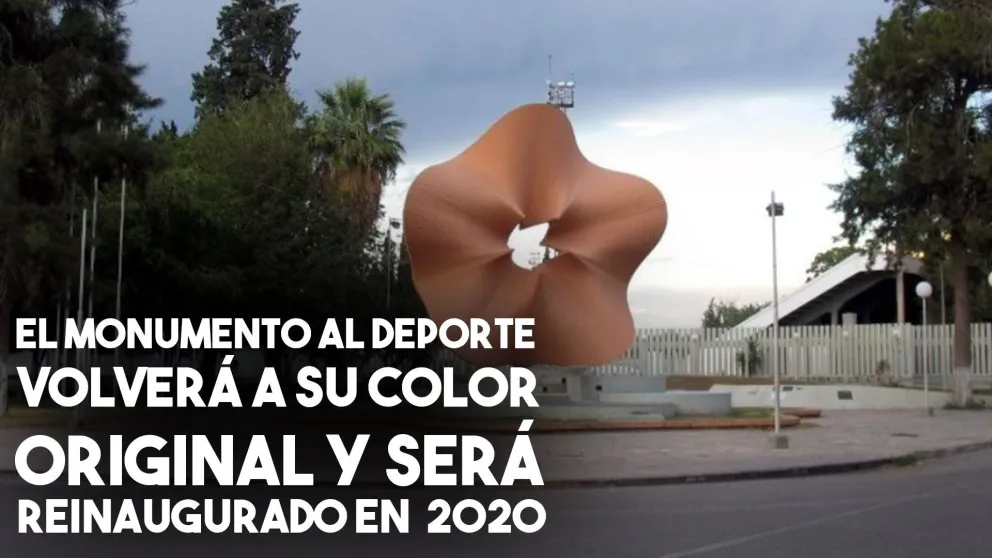 El Monumento al Deporte volverá a su color original y será reinaugurado en 2020