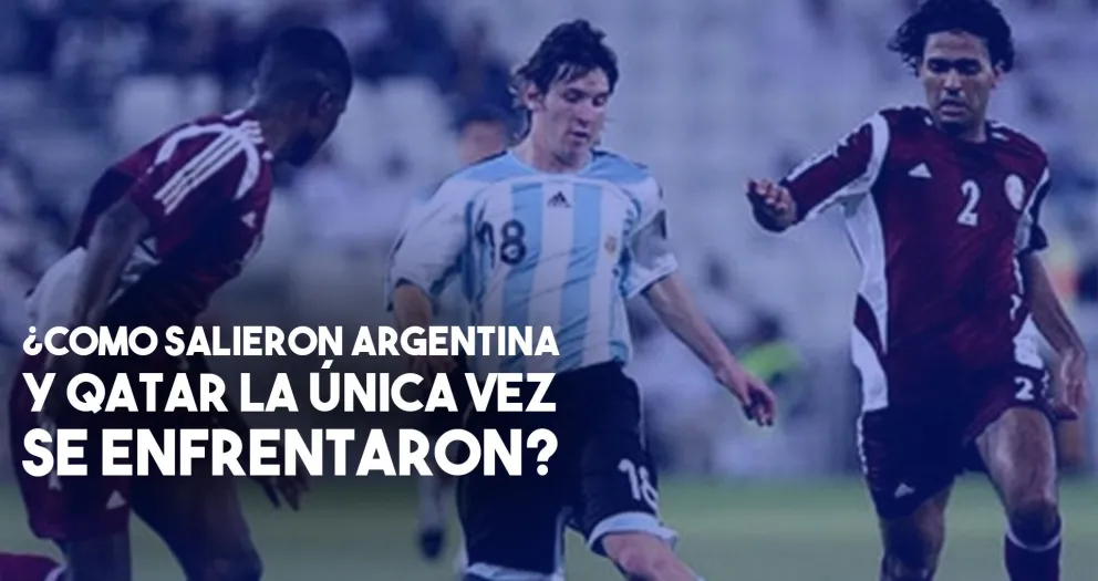 La única vez que Argentina se enfrentó a Qatar, lo goleó