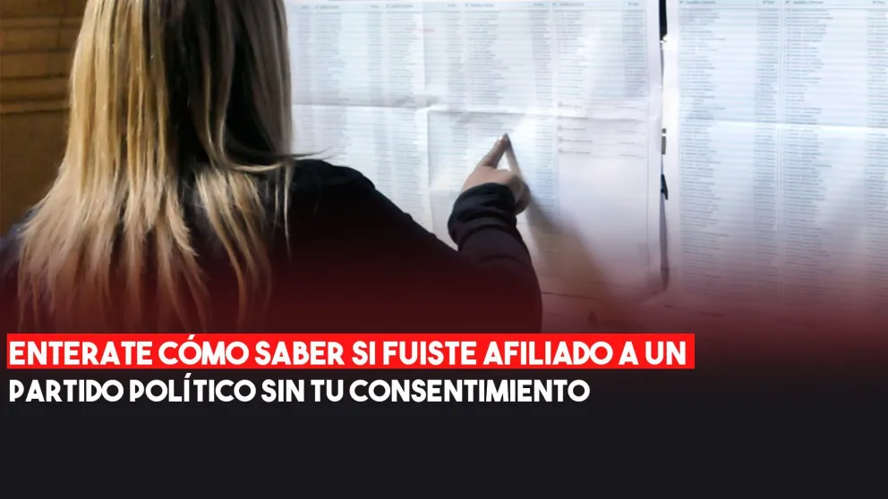 ¿Cómo saber si estás afiliado a un partido político sin previo aviso?