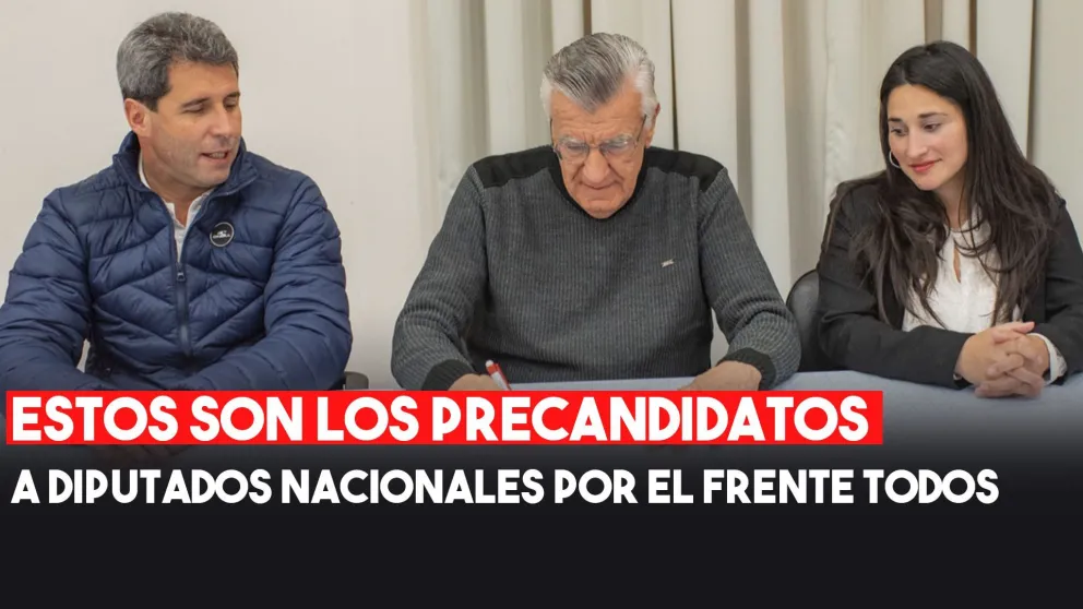 El Frente de Todos presentó la lista de precandidatos a diputados nacionales por San Juan