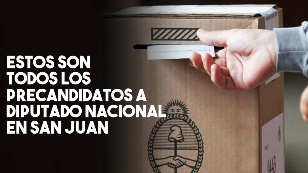 Conocé a todos los precandidatos a diputados nacionales por San Juan