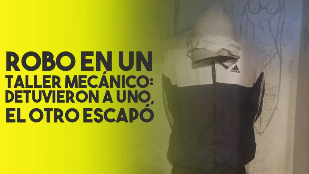 Entraron a robar a un taller mecánico: atraparon a uno, el otro se fugó