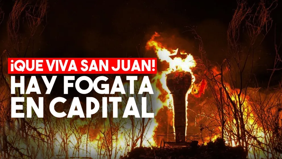 Capital se ilumina con la Fogata de San Juan Bautistas