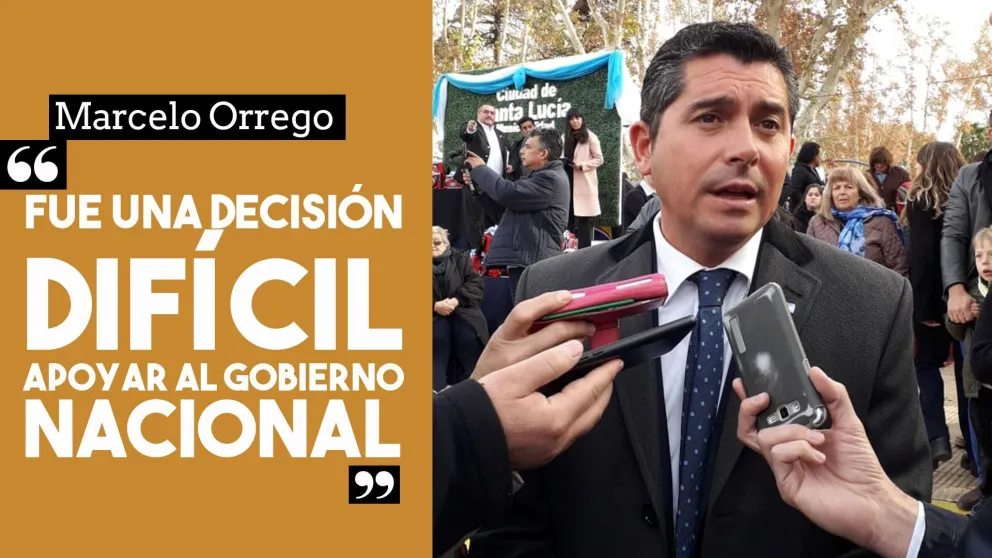 Marcelo Orrego: "Fue una decisión difícil apoyar al gobierno nacional"