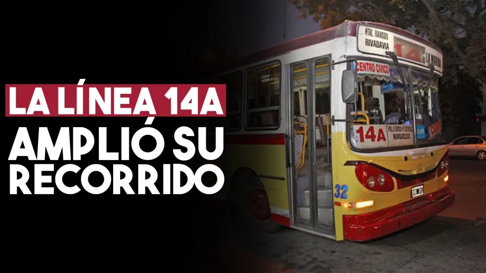 La línea 14 A amplió su recorrido a pedido de los vecinos