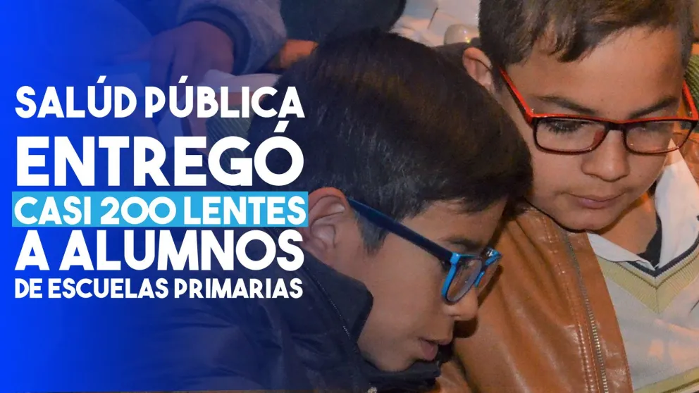 Casi 200 alumnos recibieron lentes para mejorar su calidad de vida