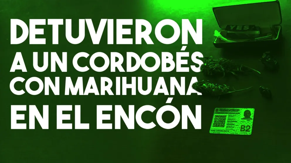 Un cordobés fue detenido en San Juan por viajar con marihuana