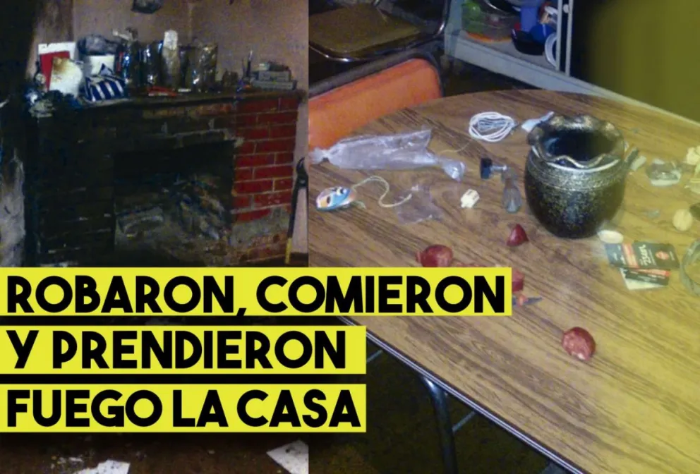 Caucete: entraron a robar en una casa, comieron  y la incendiaron