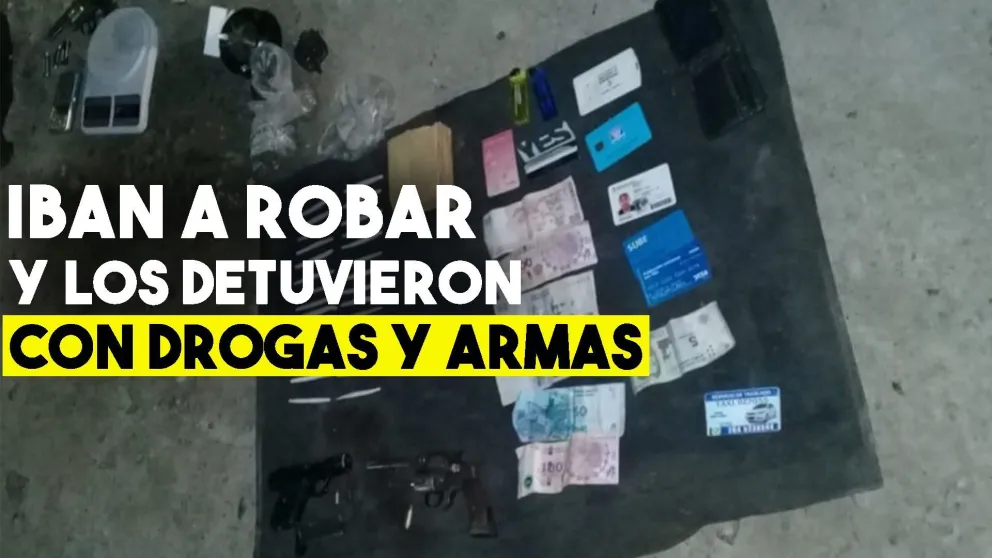 En un remís, transportaban droga y armas