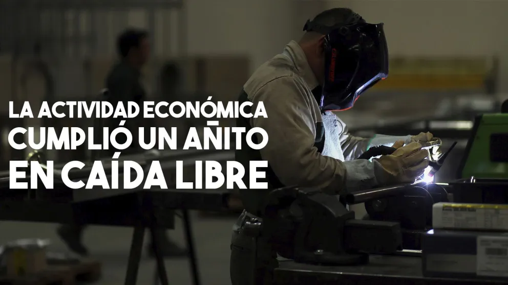 La actividad económica acumuló en abril 12 meses de caída