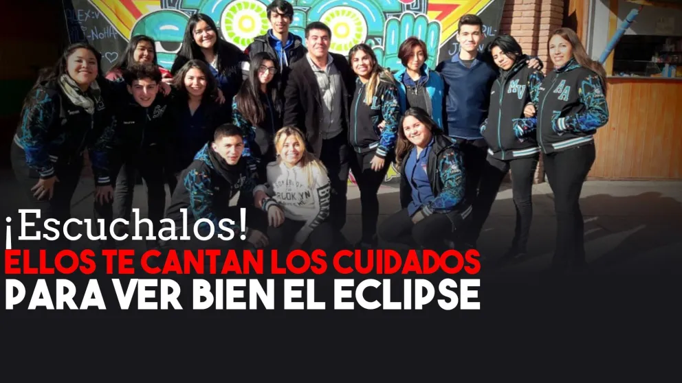 Alumnos sanjuaninos crearon una canción para que te cuides del eclipse