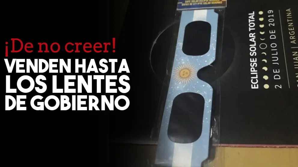 ¿Venden los lentes del gobierno para ver el eclipse?