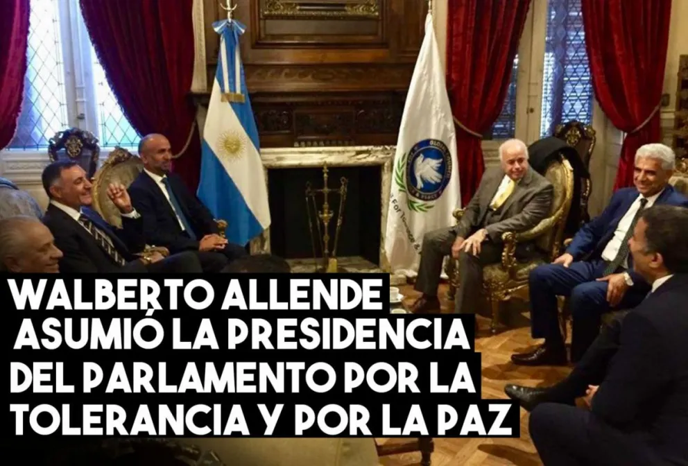 Walberto Allende asumió como presidente del Parlamento por la Tolerancia y por la Paz