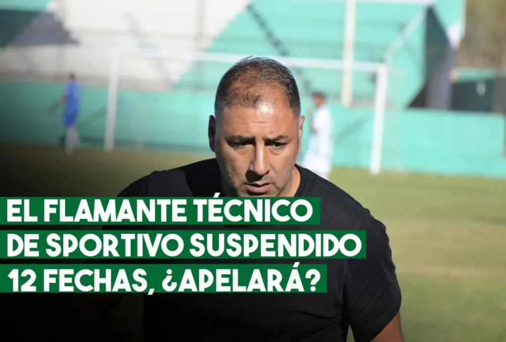 El nuevo DT de Sportivo Víctor Nazareno Godoy sancionado