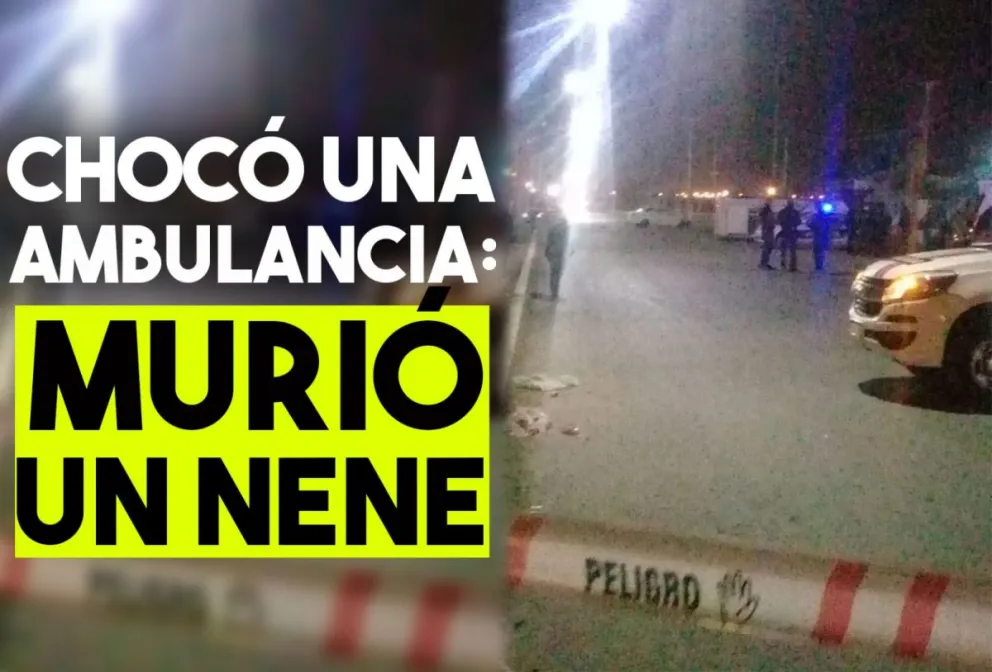 Chocaron a una ambulancia y se dieron a la fuga: murió un nene de 10 años