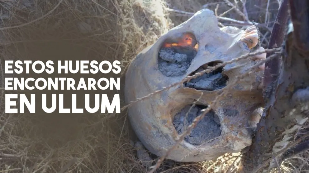 Encontraron huesos humanos en Ullum