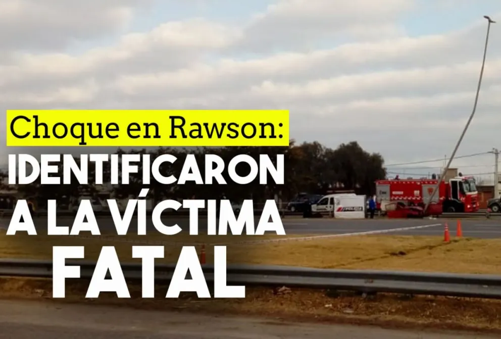 Identificaron al conductor que chocó y murió en Rawson