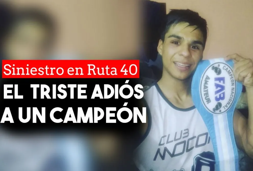 El joven muerto en Rawson,  una promesa del box local