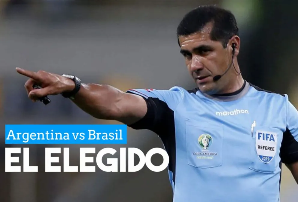 Roddy Zambrano será el árbitro del encuentro entre Argentina y Brasil