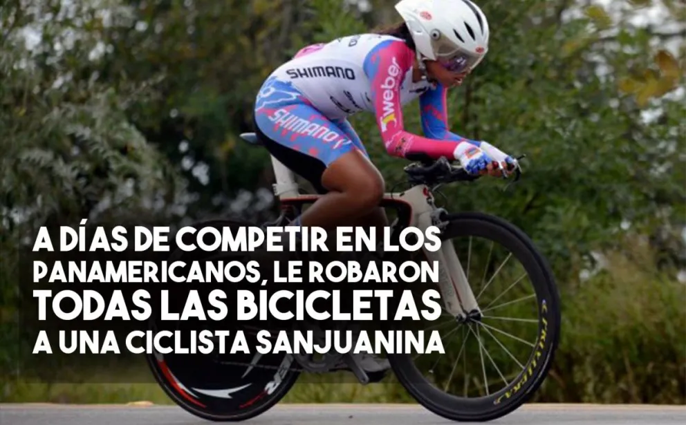 Le robaron todas sus bicicletas a una ciclista sanjuanina