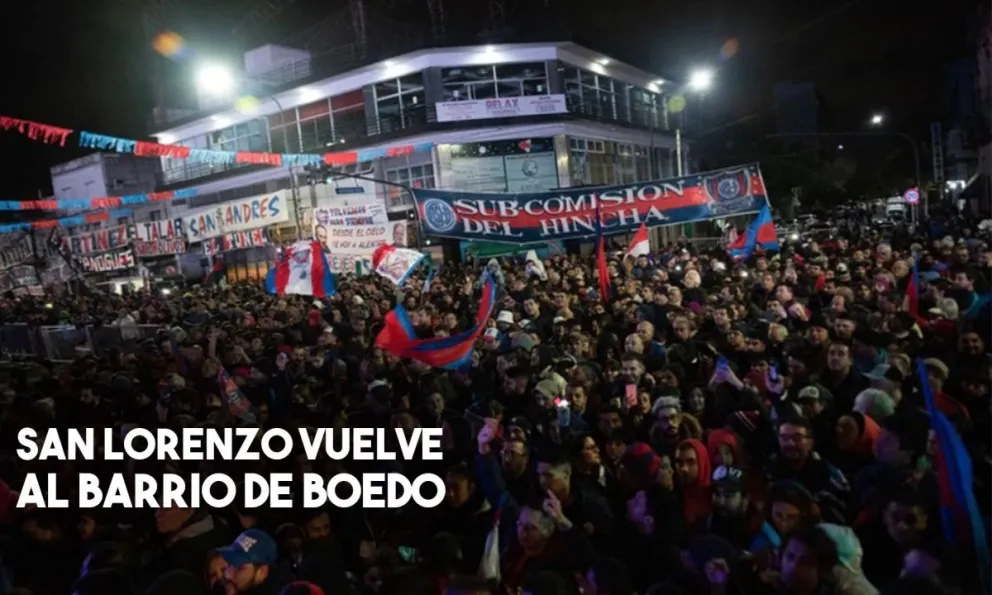 San Lorenzo festeja la vuelta a Boedo