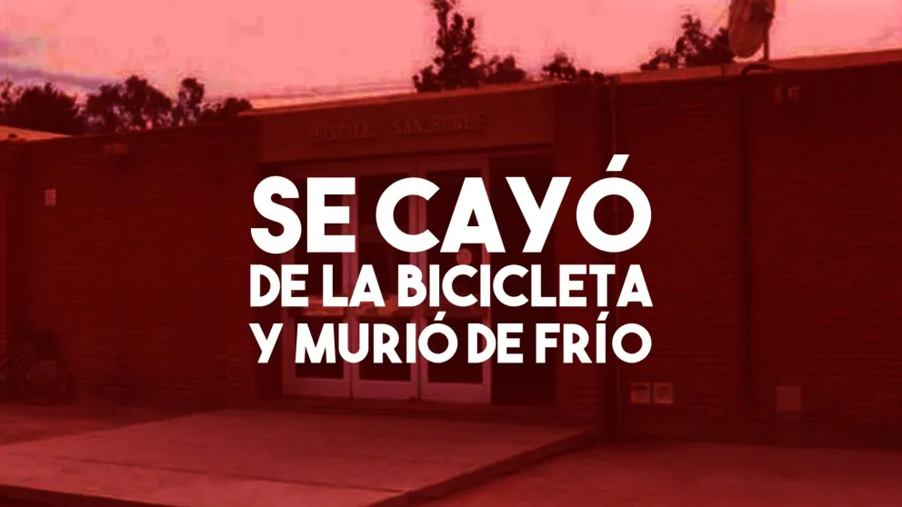 Se cayó de la bicicleta, sufrió de hipotermia y murió de frío