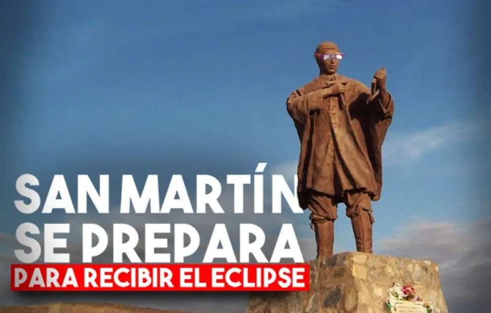 San Martín se prepara para recibir el eclipse