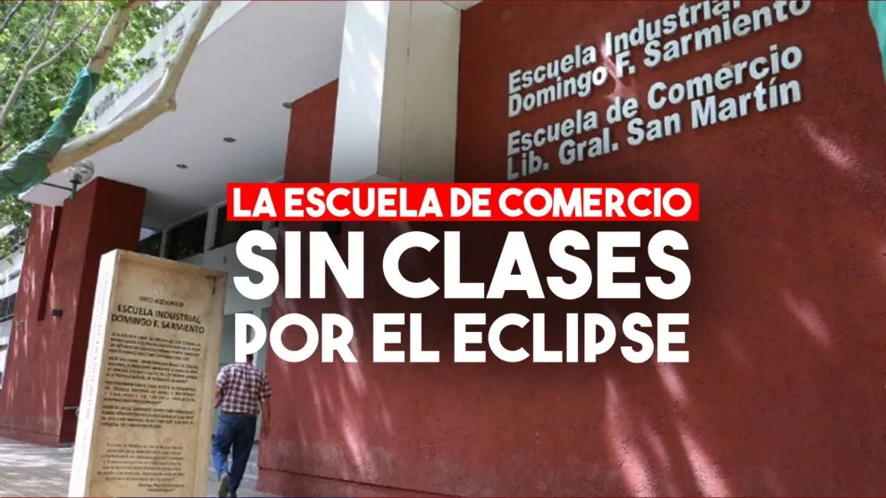 La Escuela de Comercio sin clases durante el turno tarde