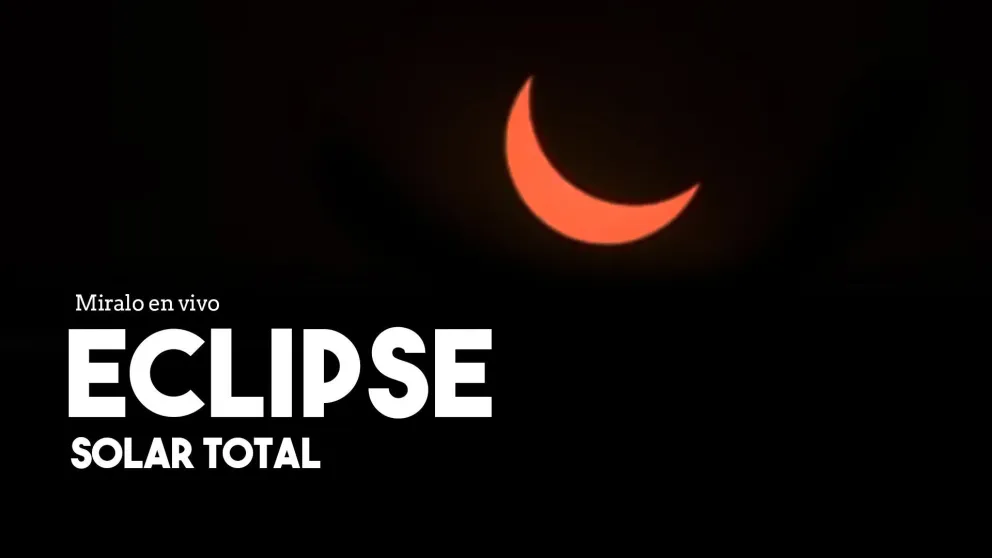 Mirá en vivo el eclipse de sol