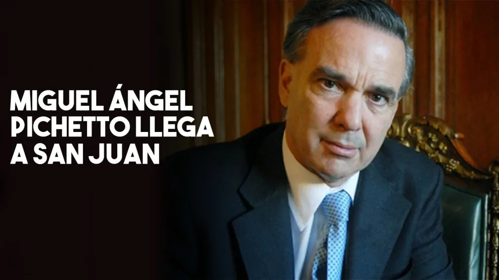 Miguel Ángel Pichetto llega a San Juan