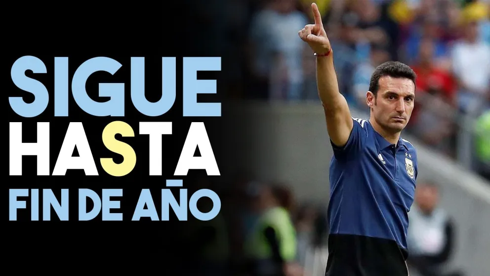 Scaloni seguirá en la Selección hasta fin de año