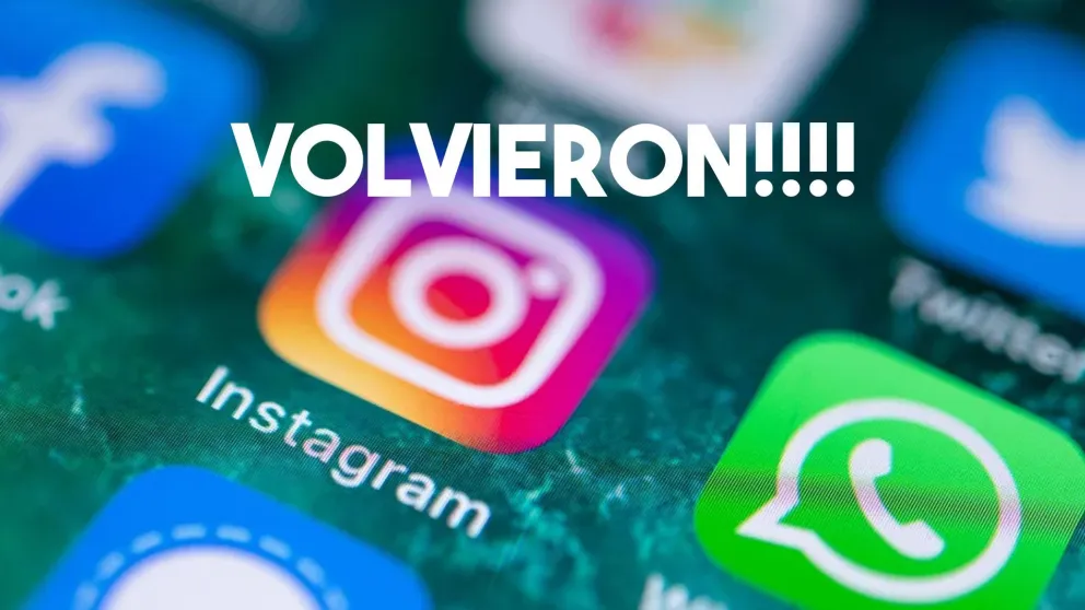 Volvieron: Instagram, Facebook y WhatsApp volvieron a la normalidad