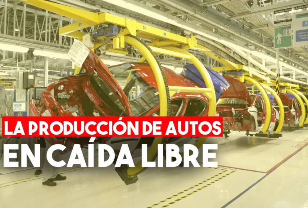 La producción automotriz, en baja: cayó 40% en junio